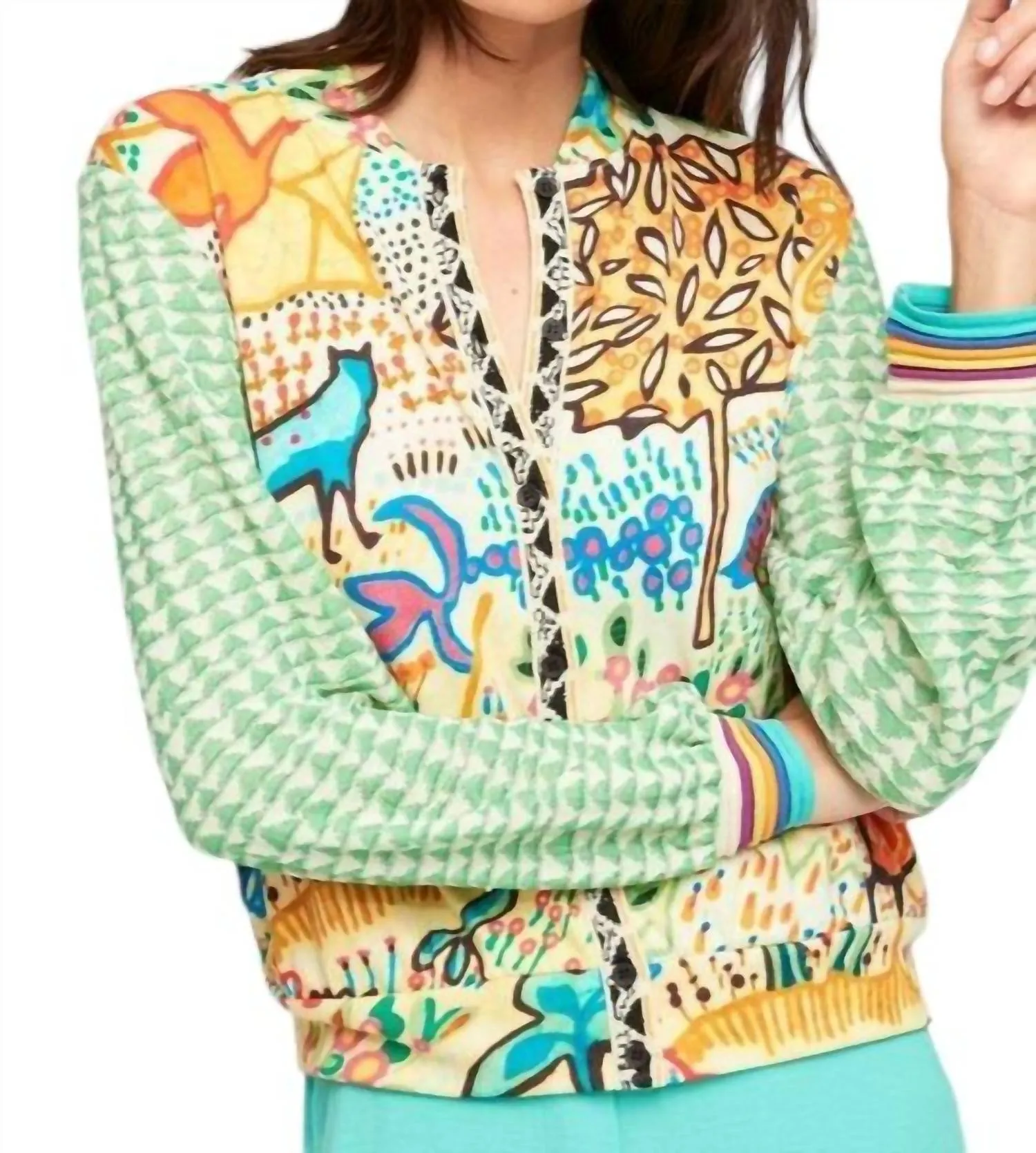 Aldo Martins - Kindu Mix Print Cardigan