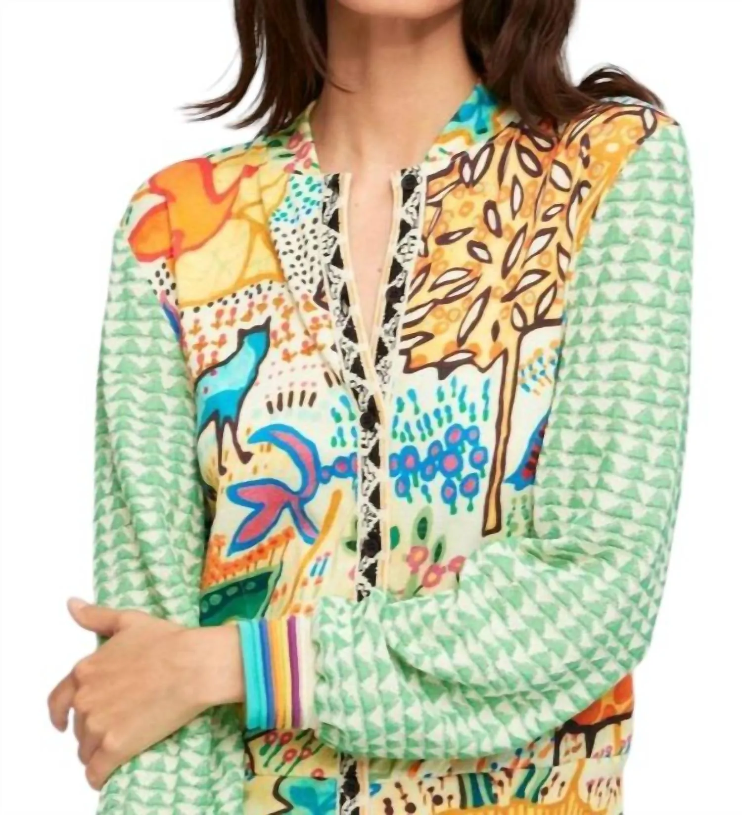 Aldo Martins - Kindu Mix Print Cardigan