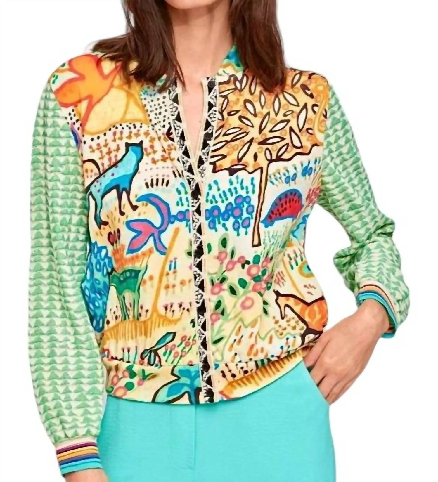 Aldo Martins - Kindu Mix Print Cardigan