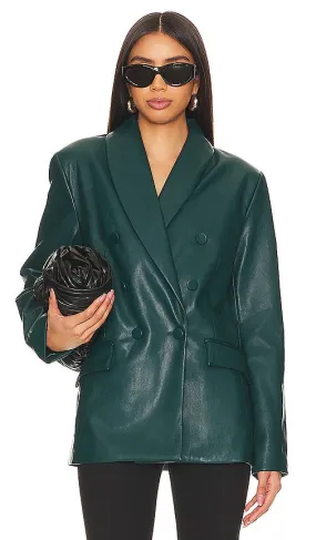 BLANKNYC Faux Leather Jacket in Green