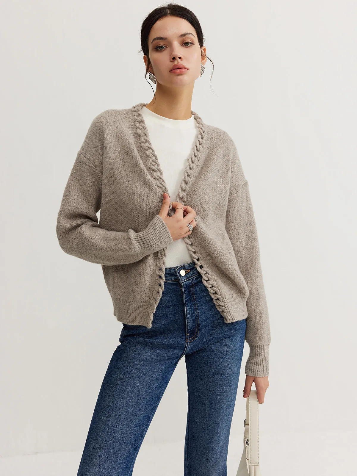 Casual Plain Cardigan