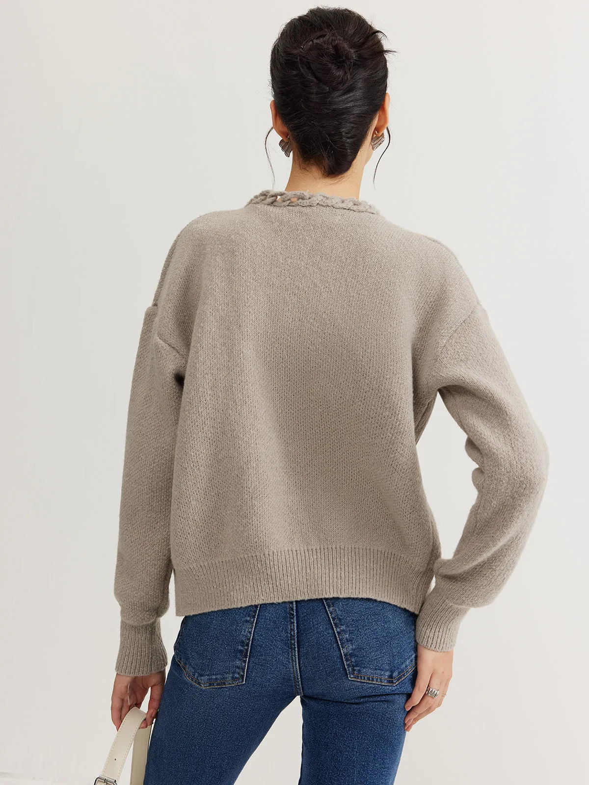 Casual Plain Cardigan