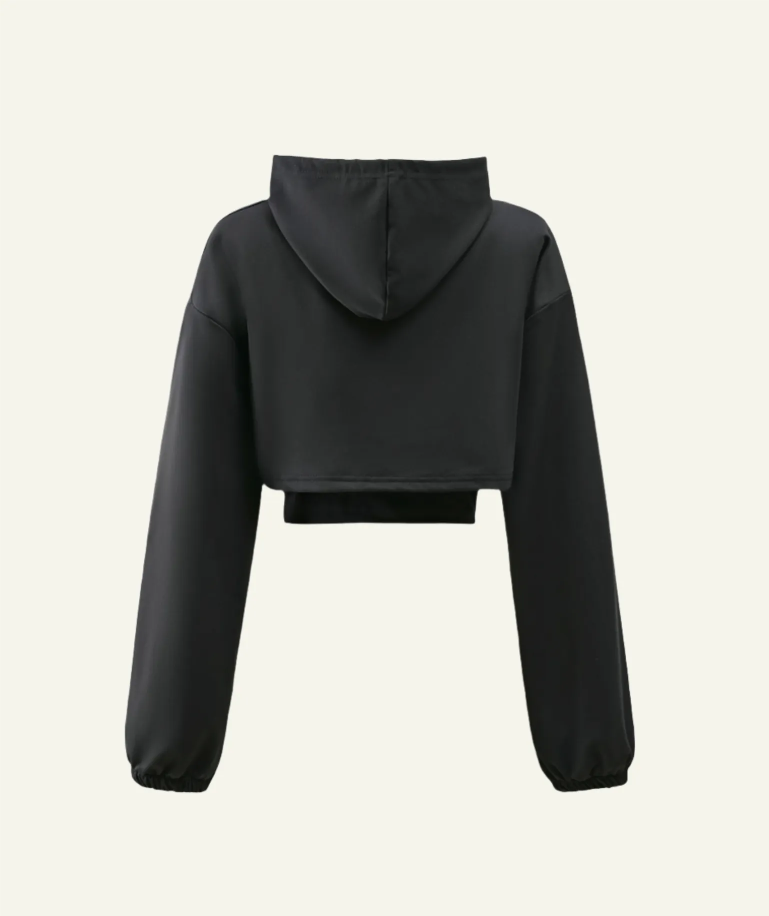 Cropped Cut Out Hoodie