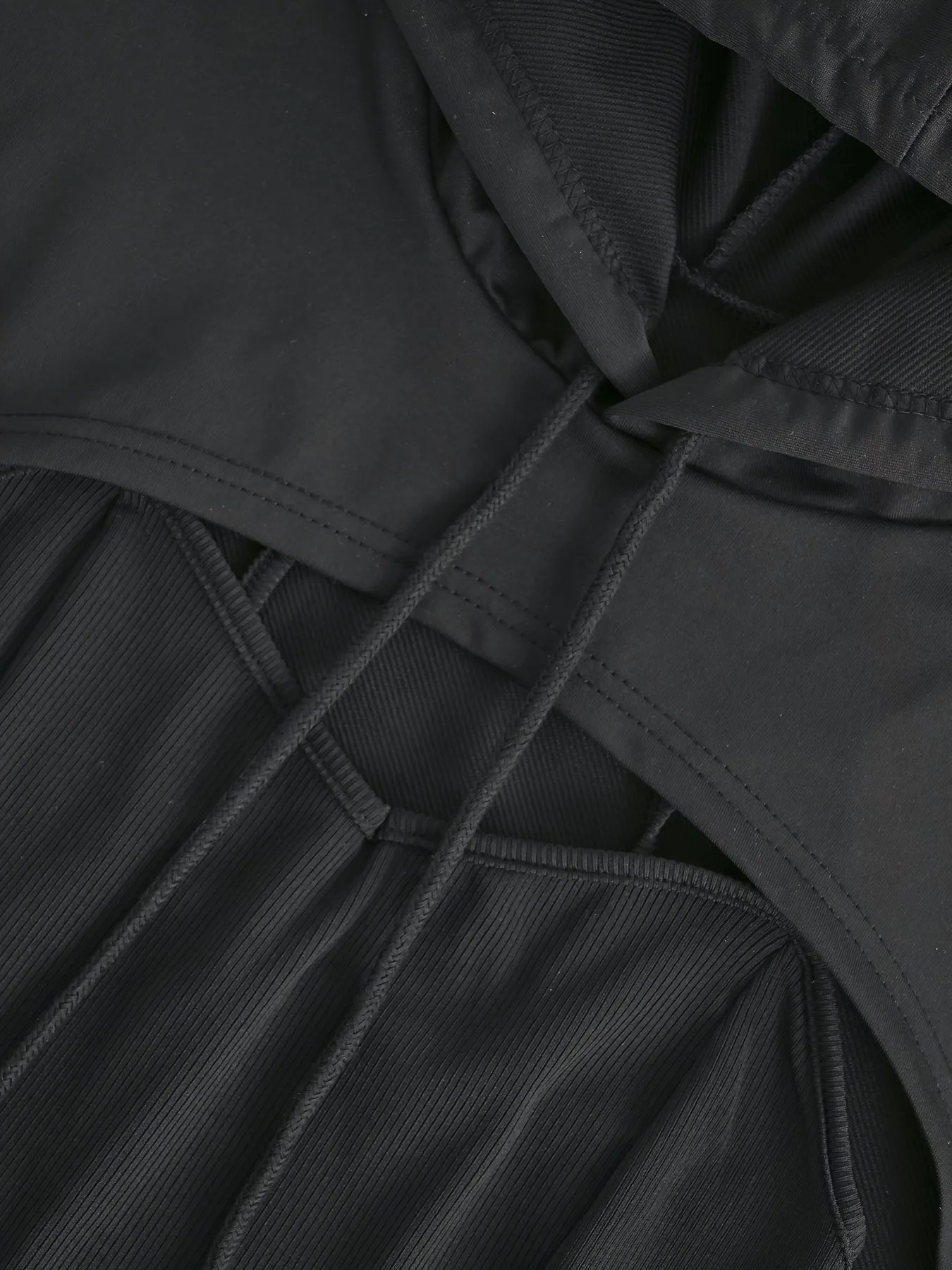 Cropped Cut Out Hoodie