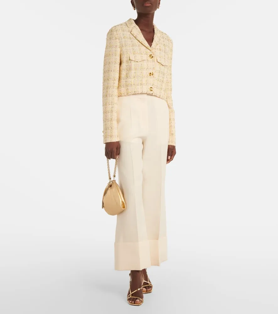 Giambattista Valli Checked cotton-blend jacket