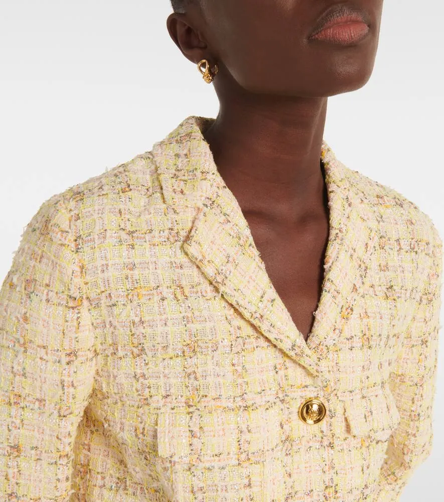 Giambattista Valli Checked cotton-blend jacket