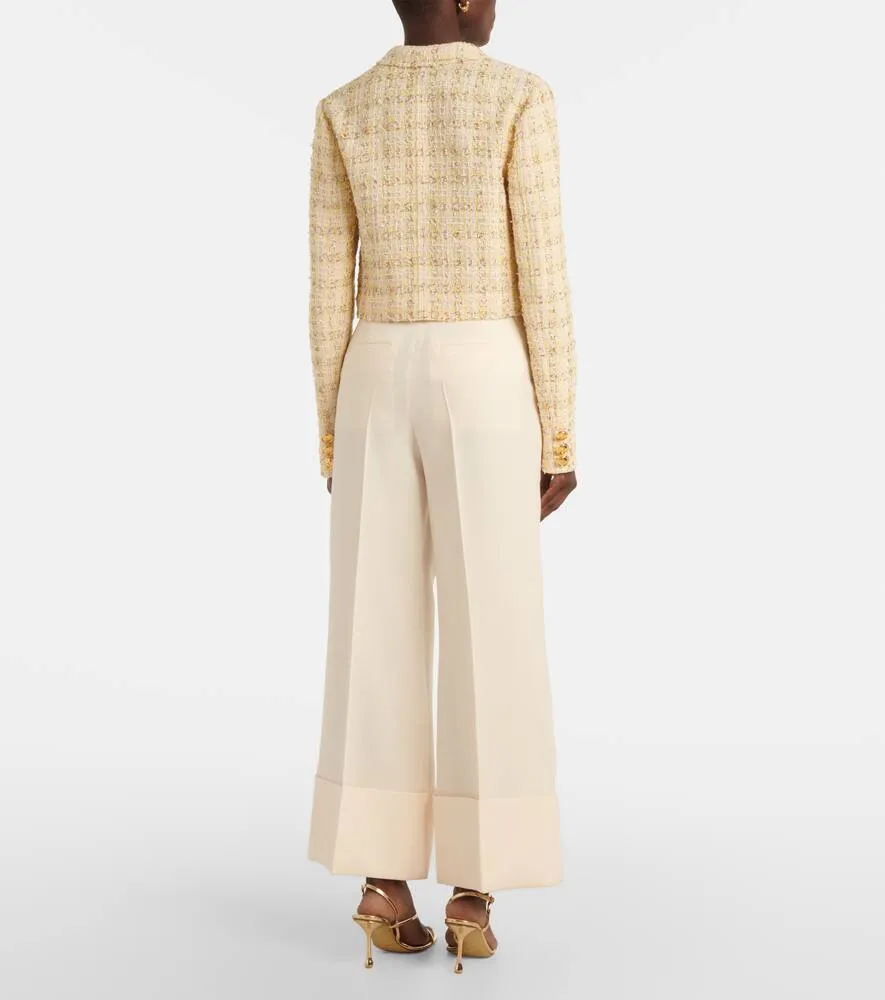 Giambattista Valli Checked cotton-blend jacket