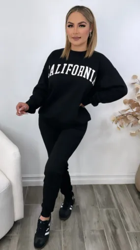 LUCCA BLACK SWEATPANTS
